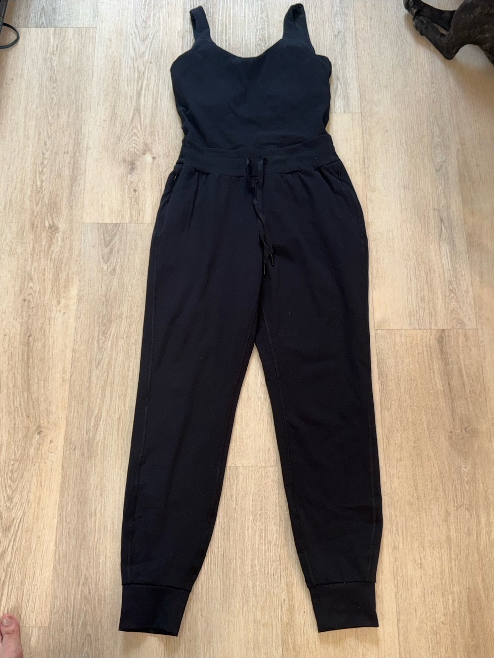 Yogalicious Black Tank Jumpsuit Jogger